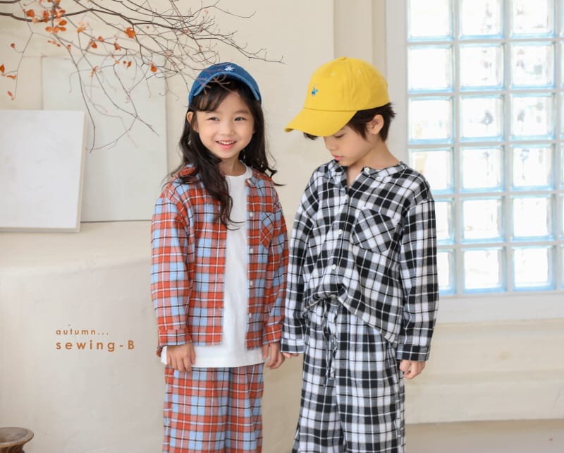 SEWING-B - Korean Children Fashion - #Kfashion4kids - Check Shirt - 11
