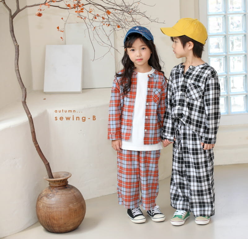 SEWING-B - Korean Children Fashion - #Kfashion4kids - Check Shirt - 12