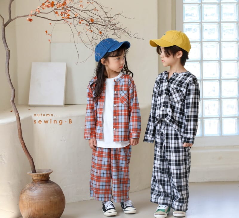 SEWING-B - Korean Children Fashion - #Kfashion4kids - Check Shirt - 6