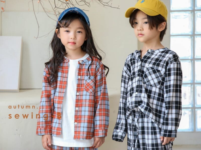 SEWING-B - Korean Children Fashion - #Kfashion4kids - Check Shirt - 8