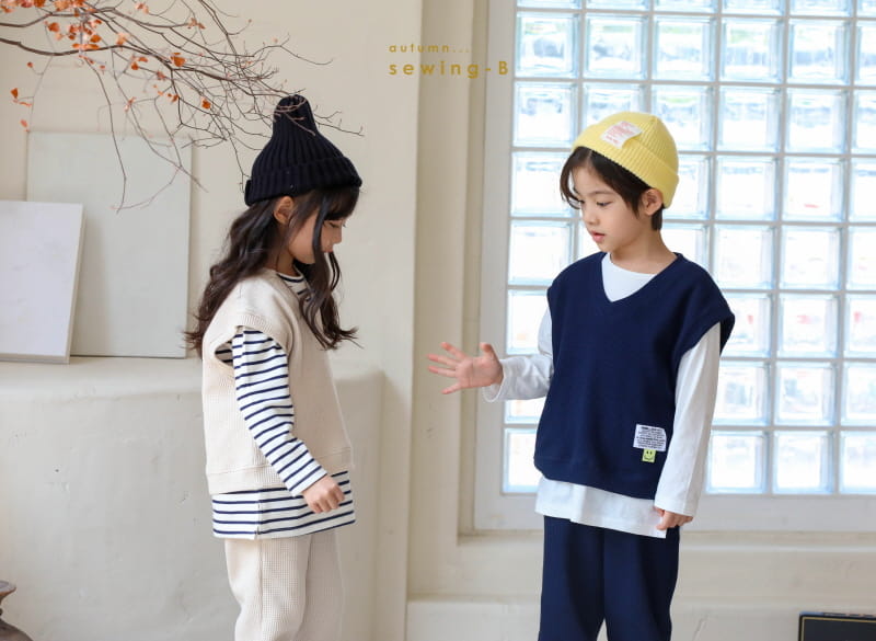 SEWING-B - Korean Children Fashion - #Kfashion4kids - Waffle Vest - 10