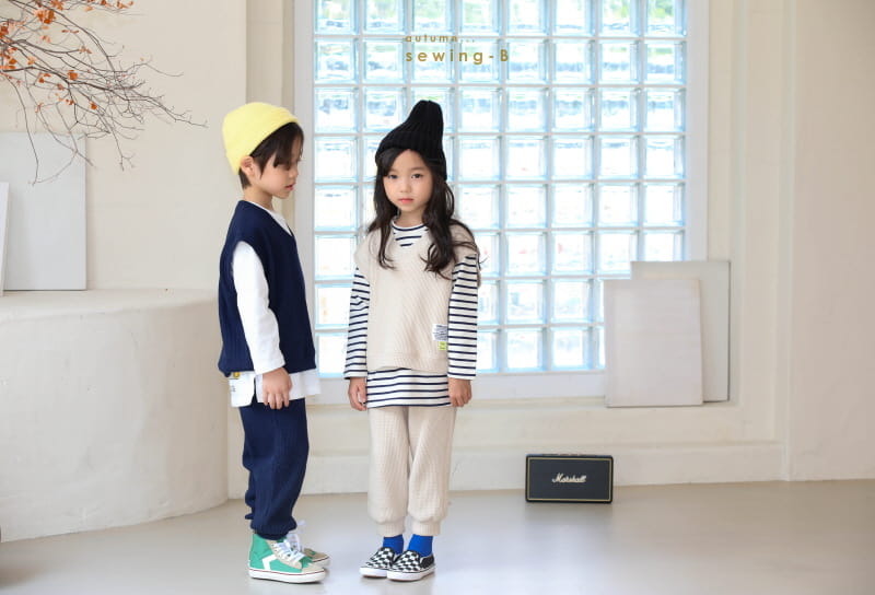 SEWING-B - Korean Children Fashion - #Kfashion4kids - Waffle Vest - 11