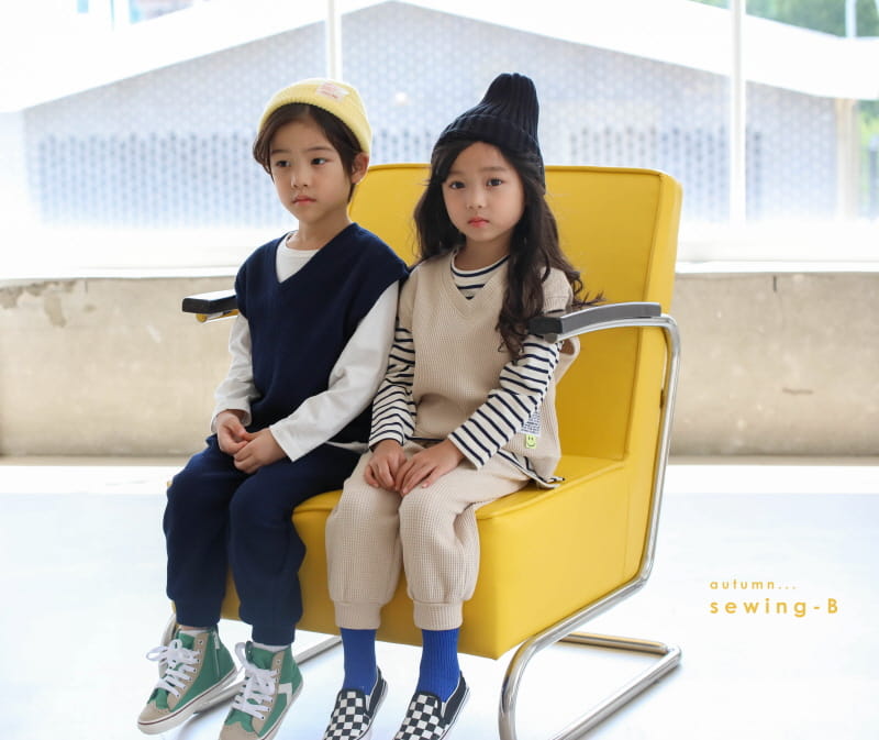 SEWING-B - Korean Children Fashion - #Kfashion4kids - Waffle Vest - 3
