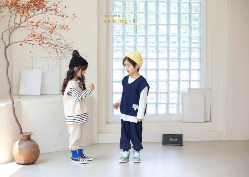 SEWING-B - Korean Children Fashion - #Kfashion4kids - Waffle Vest - 6