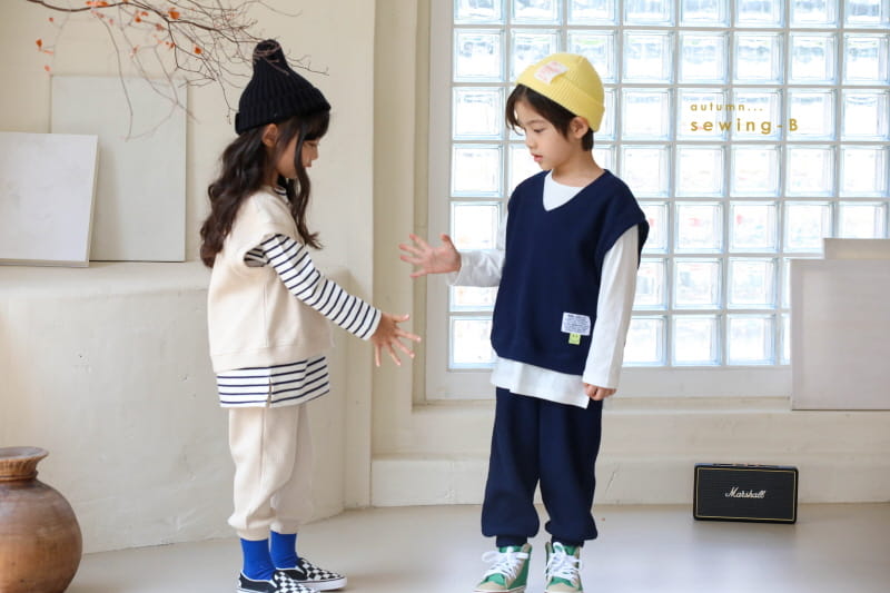 SEWING-B - Korean Children Fashion - #Kfashion4kids - Waffle Vest - 7