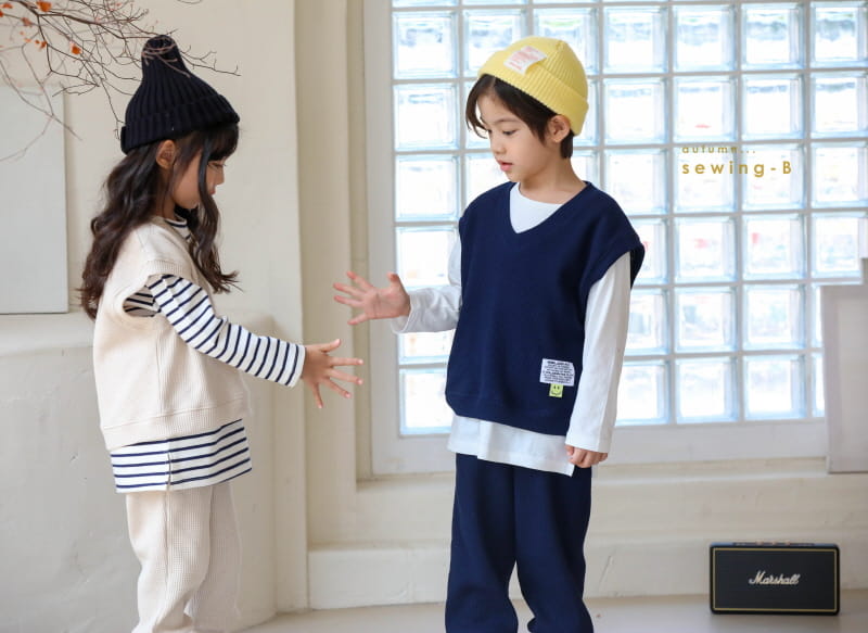 SEWING-B - Korean Children Fashion - #Kfashion4kids - Waffle Vest - 8
