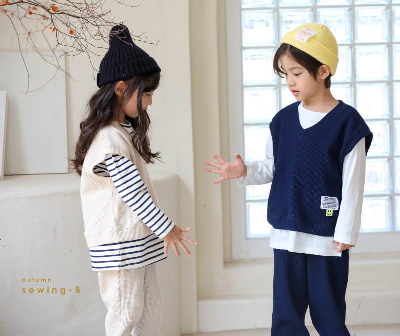 SEWING-B - Korean Children Fashion - #Kfashion4kids - Waffle Vest - 9