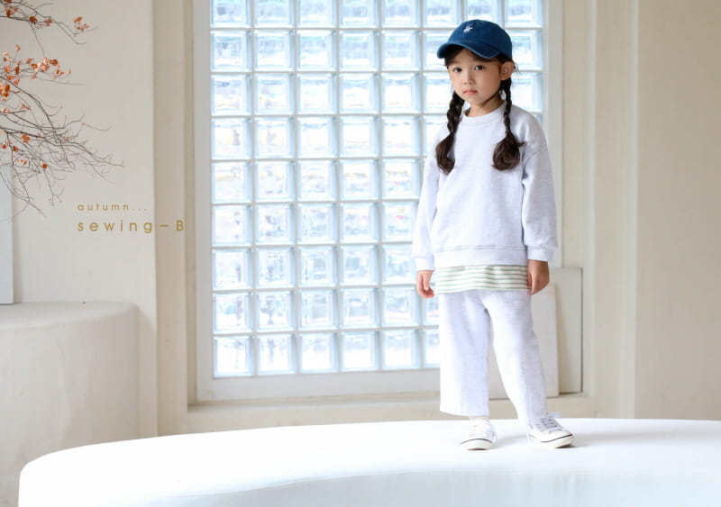 SEWING-B - Korean Children Fashion - #Kfashion4kids - Stitch Terry Pants - 4
