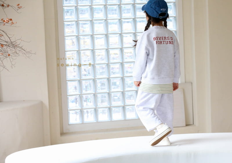SEWING-B - Korean Children Fashion - #Kfashion4kids - Stitch Terry Pants - 6