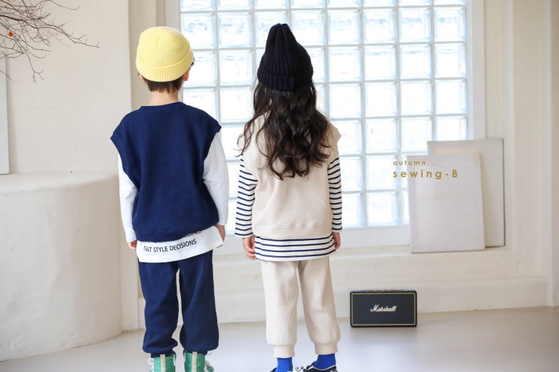 SEWING-B - Korean Children Fashion - #Kfashion4kids - Waffle Jogger Pants - 7
