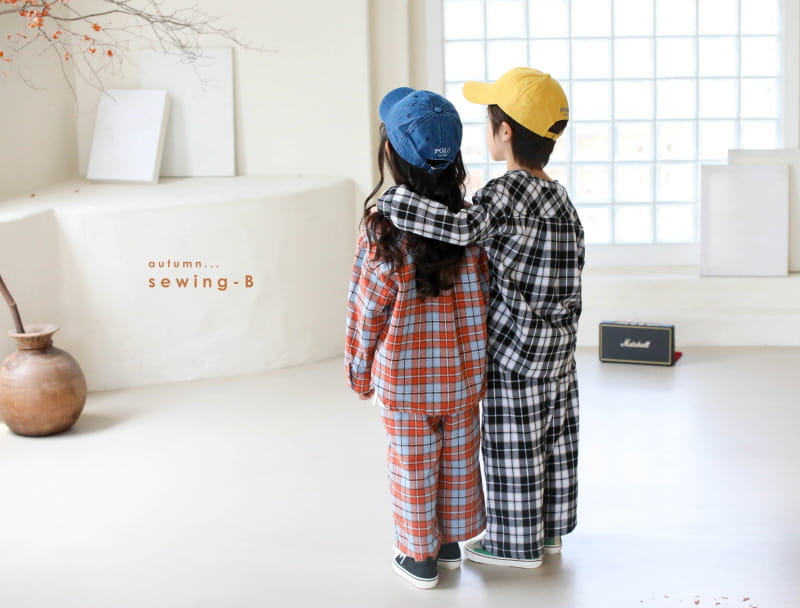 SEWING-B - Korean Children Fashion - #Kfashion4kids - Check Wide Pants - 10