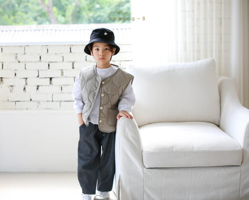 SEWING-B - Korean Children Fashion - #Kfashion4kids - Denim Pintuck Pants - 11