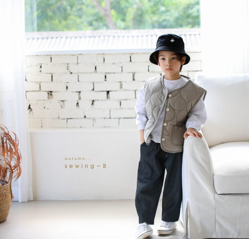 SEWING-B - Korean Children Fashion - #Kfashion4kids - Denim Pintuck Pants - 12