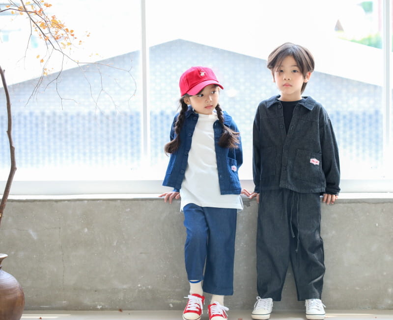 SEWING-B - Korean Children Fashion - #Kfashion4kids - Denim Pintuck Pants - 5