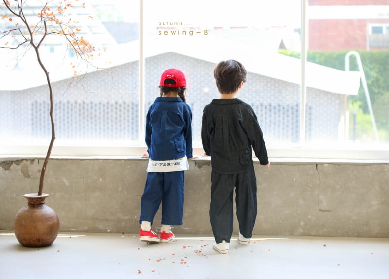 SEWING-B - Korean Children Fashion - #Kfashion4kids - Denim Pintuck Pants - 7