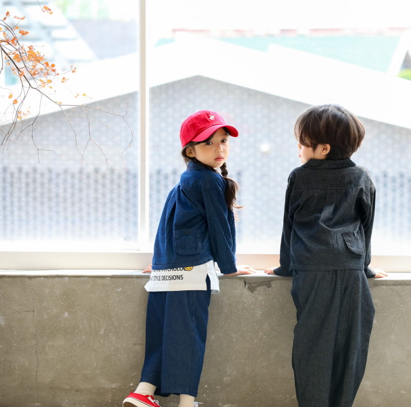 SEWING-B - Korean Children Fashion - #Kfashion4kids - Denim Pintuck Pants - 8