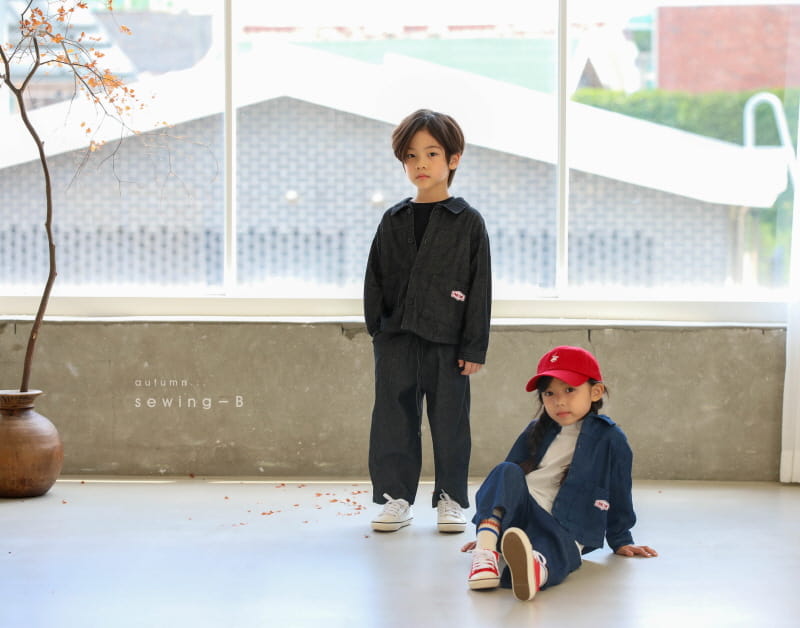 SEWING-B - Korean Children Fashion - #Kfashion4kids - Denim Pintuck Pants - 9