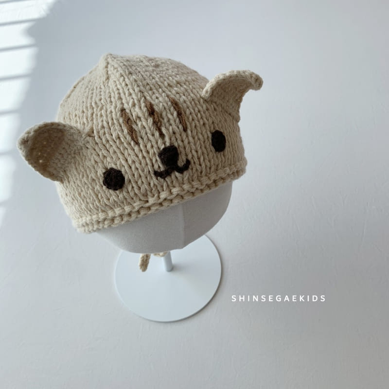 SHINSEAGE KIDS - Korean Children Fashion - #Kfashion4kids - Cat Knit Bonnet - 2