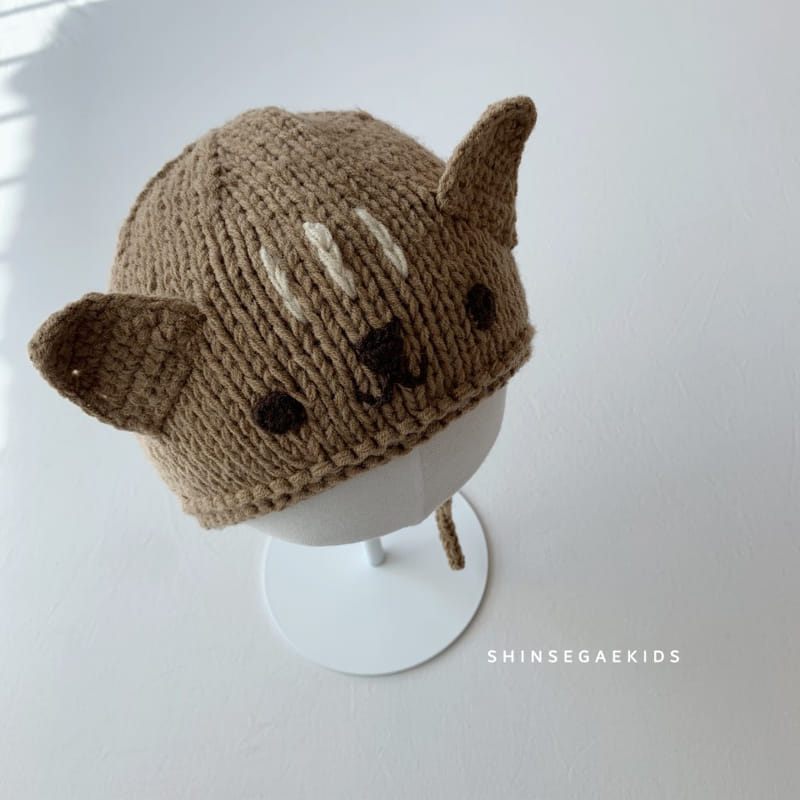 SHINSEAGE KIDS - Korean Children Fashion - #Kfashion4kids - Cat Knit Bonnet - 3