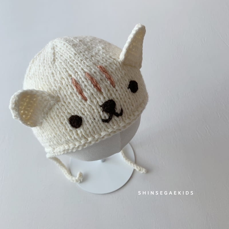 SHINSEAGE KIDS - Korean Children Fashion - #Kfashion4kids - Cat Knit Bonnet - 4