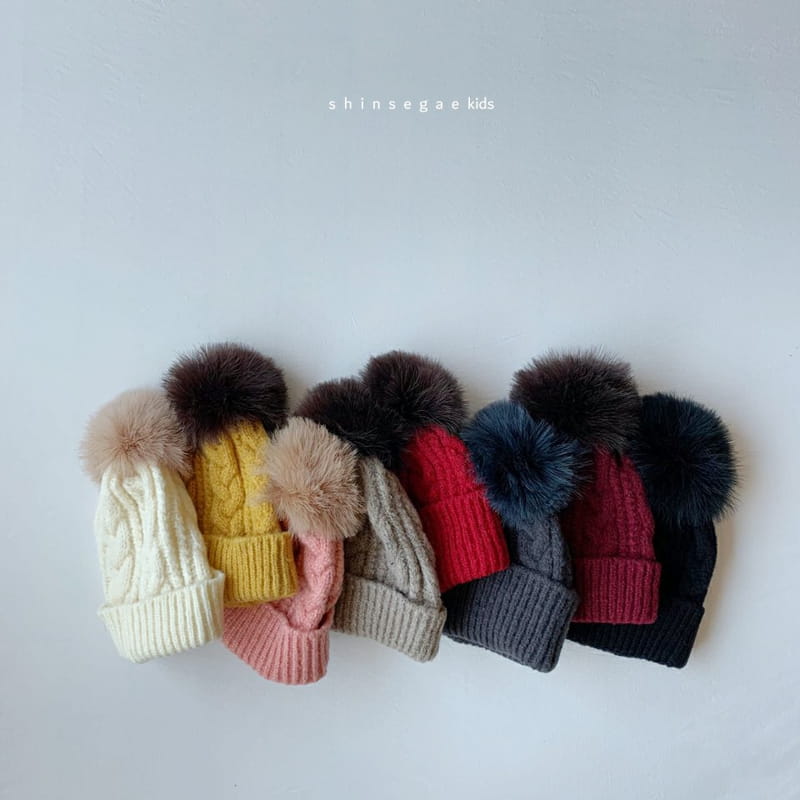 SHINSEAGE KIDS - Korean Children Fashion - #Kfashion4kids - Twist Peach Tajo Beanie