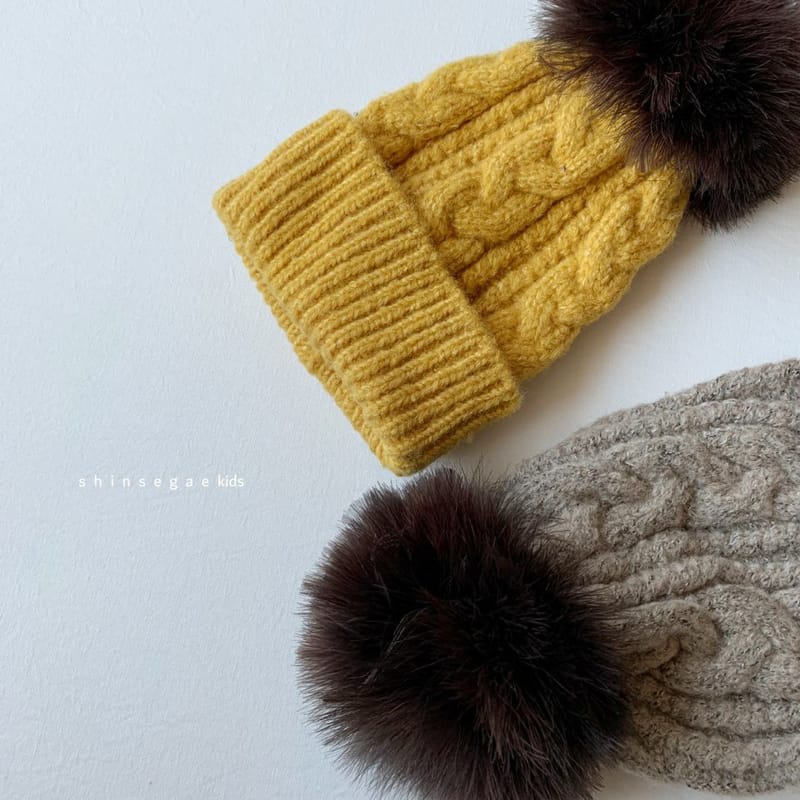 SHINSEAGE KIDS - Korean Children Fashion - #Kfashion4kids - Twist Peach Tajo Beanie - 4