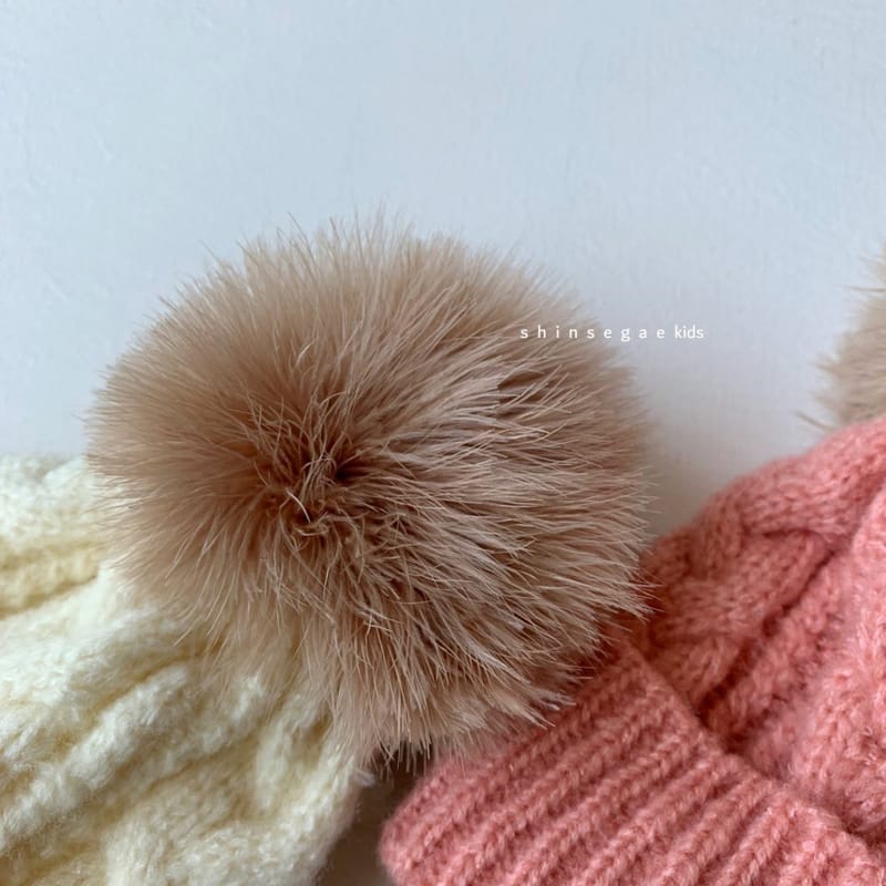 SHINSEAGE KIDS - Korean Children Fashion - #Kfashion4kids - Twist Peach Tajo Beanie - 5