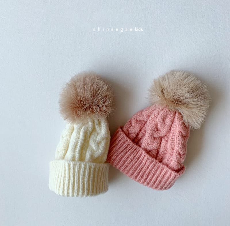 SHINSEAGE KIDS - Korean Children Fashion - #Kfashion4kids - Twist Peach Tajo Beanie - 6