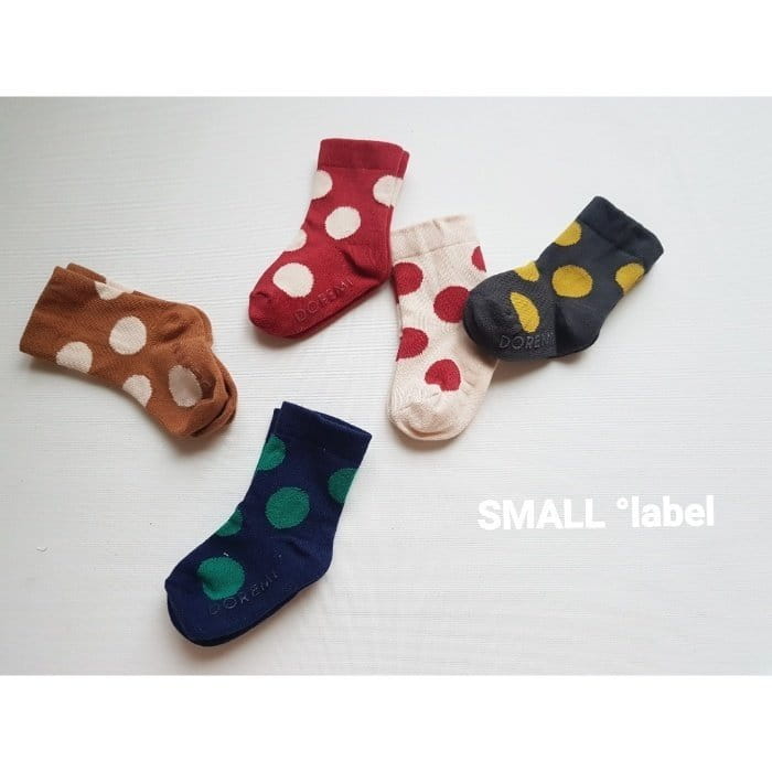 SMALL LABEL - Korean Children Fashion - #Kfashion4kids - Circle Socks [set of 3] - 6