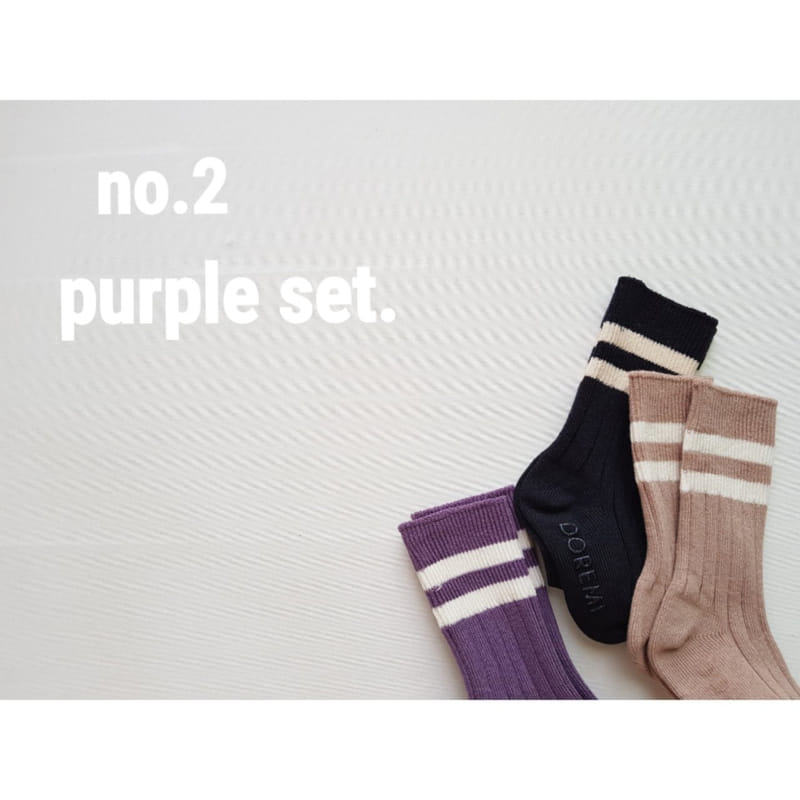SMALL LABEL - Korean Children Fashion - #Kfashion4kids - Paper Socks [set of 3] - 4