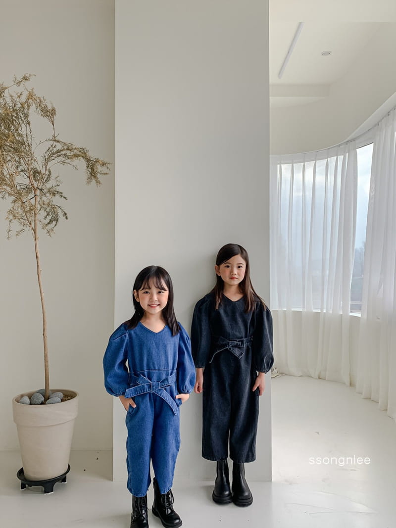 SSONGNLEE - Korean Children Fashion - #Kfashion4kids - Denim Jumpsuit with Mom - 3