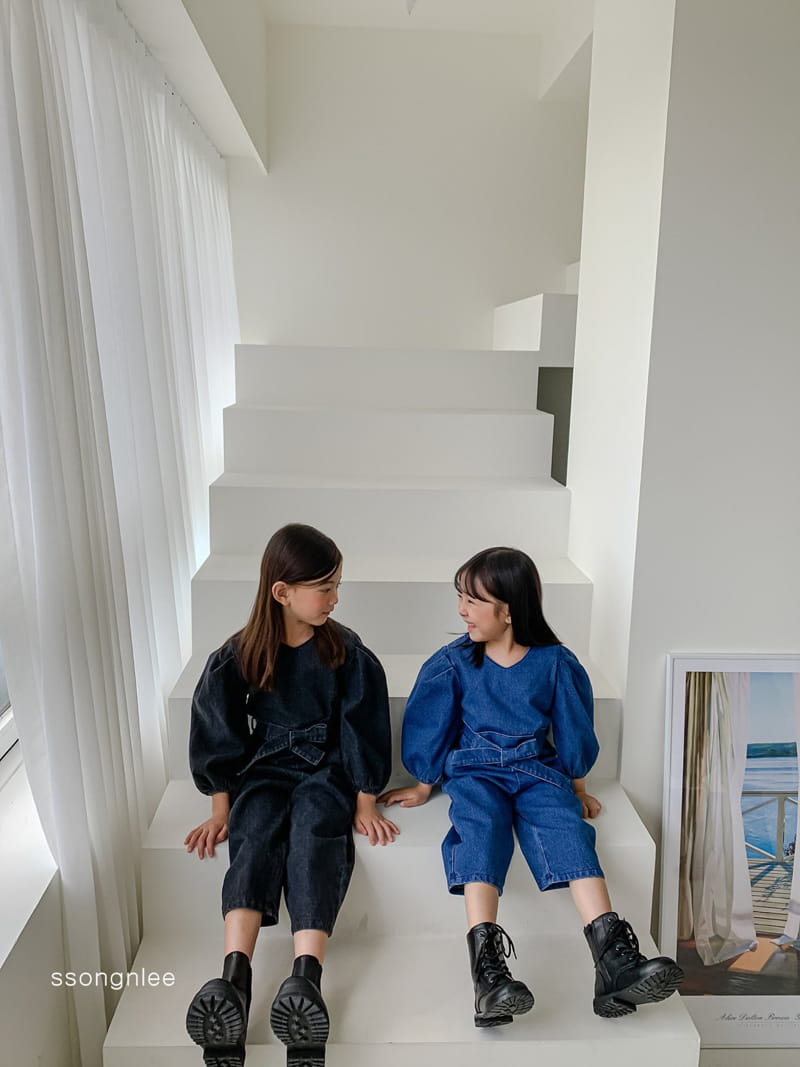 SSONGNLEE - Korean Children Fashion - #Kfashion4kids - Denim Jumpsuit with Mom - 5