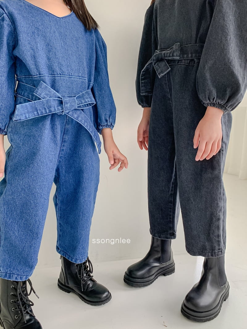SSONGNLEE - Korean Children Fashion - #Kfashion4kids - Denim Jumpsuit with Mom - 7