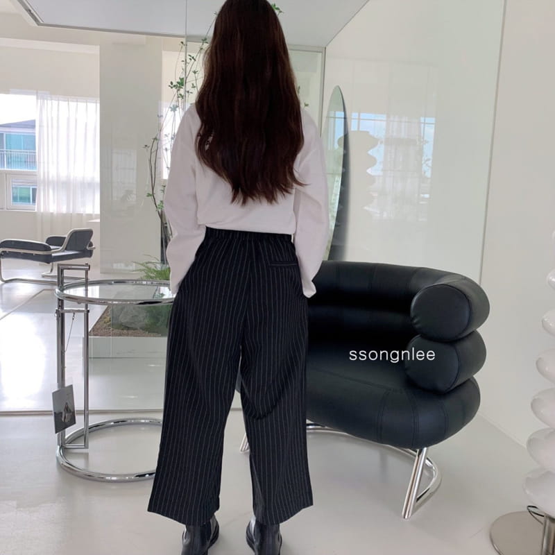 SSONGNLEE - Korean Children Fashion - #Kfashion4kids - Stripe Pintuck Pants with Mom - 11