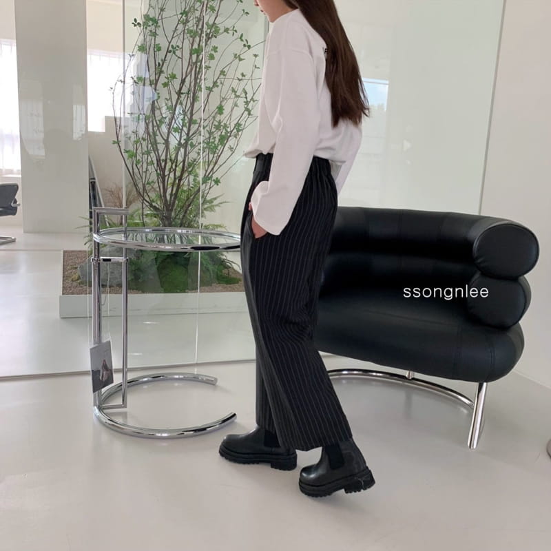 SSONGNLEE - Korean Children Fashion - #Kfashion4kids - Stripe Pintuck Pants with Mom - 9