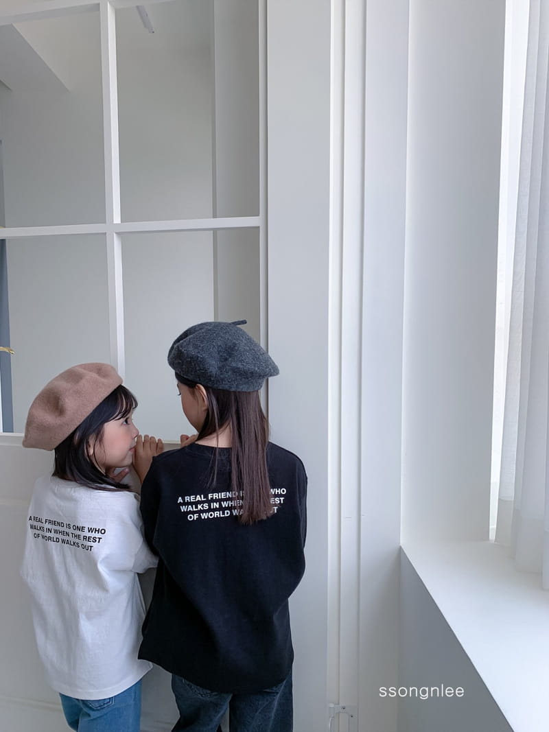 SSONGNLEE - Korean Children Fashion - #Kfashion4kids - Lettering Tee - 7