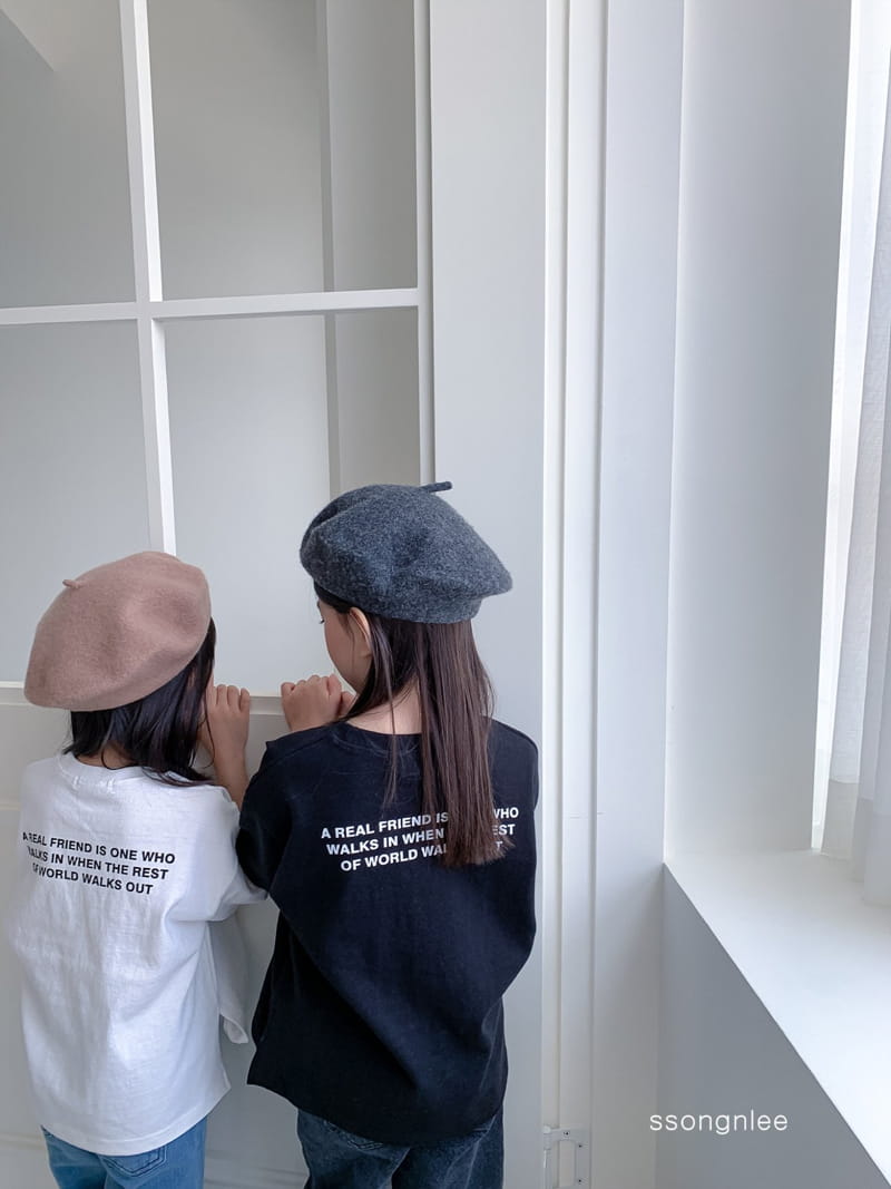 SSONGNLEE - Korean Children Fashion - #Kfashion4kids - Lettering Tee - 8