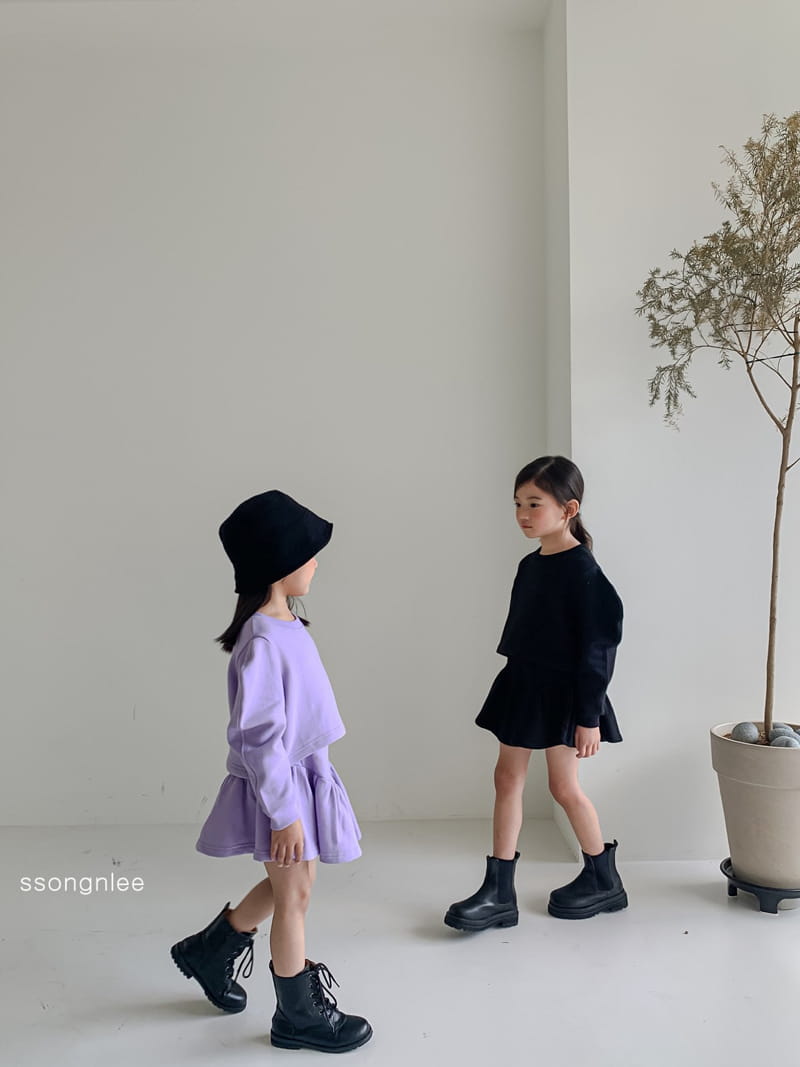 SSONGNLEE - Korean Children Fashion - #Kfashion4kids - Puff Top Skirt Set