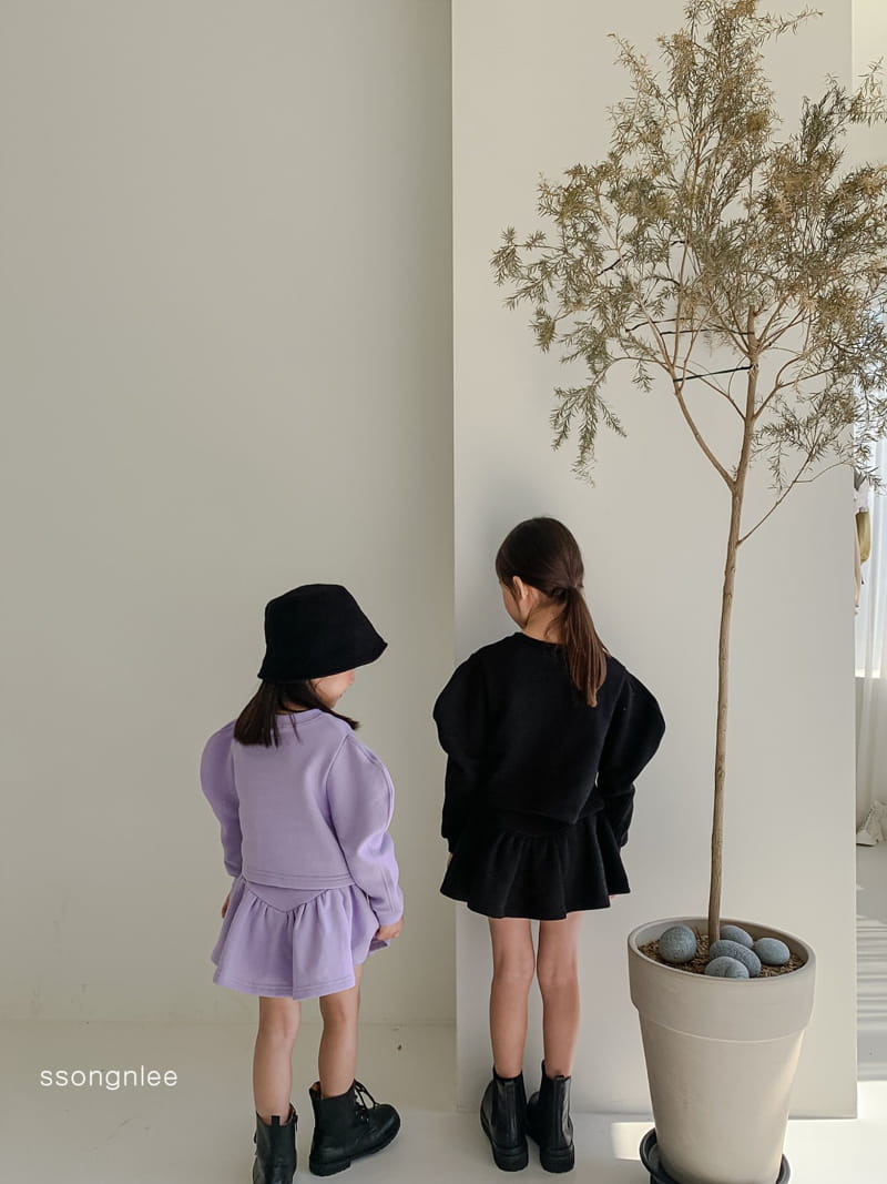 SSONGNLEE - Korean Children Fashion - #Kfashion4kids - Puff Top Skirt Set - 2