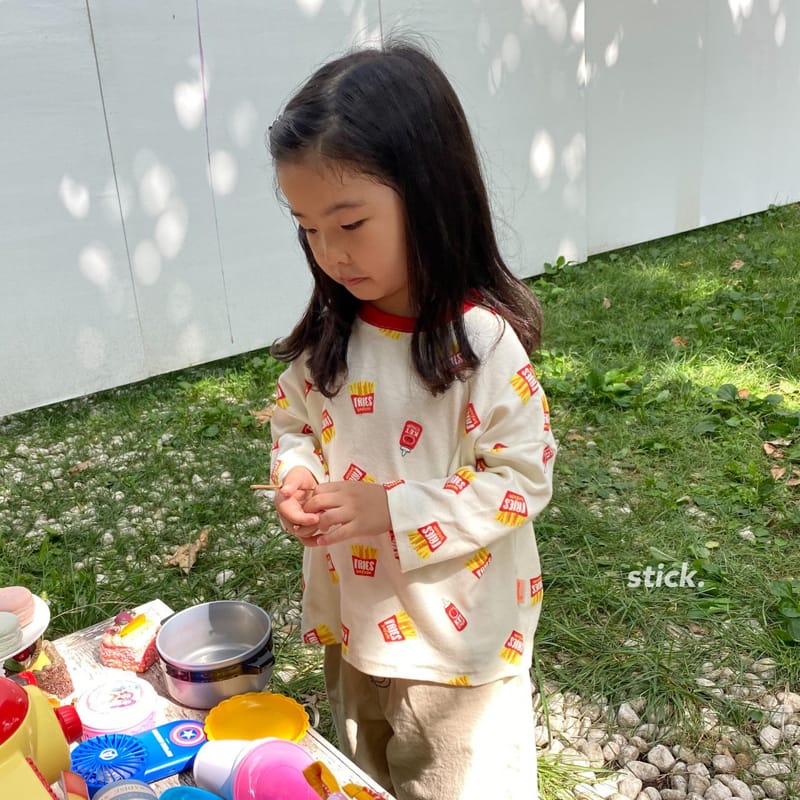 STICK - Korean Children Fashion - #Kfashion4kids - French Fries Tee - 3