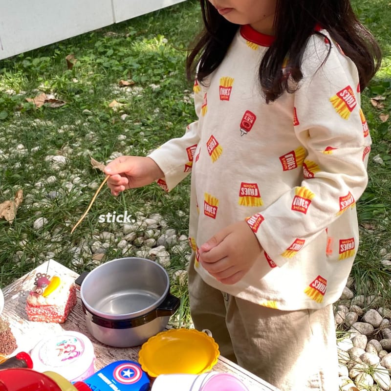 STICK - Korean Children Fashion - #Kfashion4kids - French Fries Tee - 4