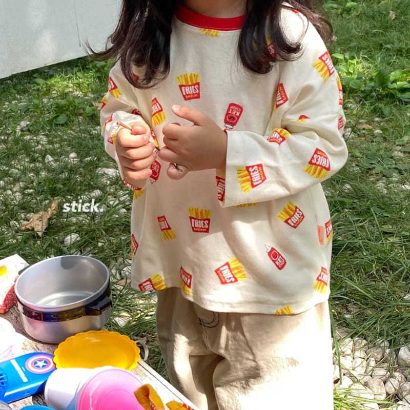 STICK - Korean Children Fashion - #Kfashion4kids - French Fries Tee - 5
