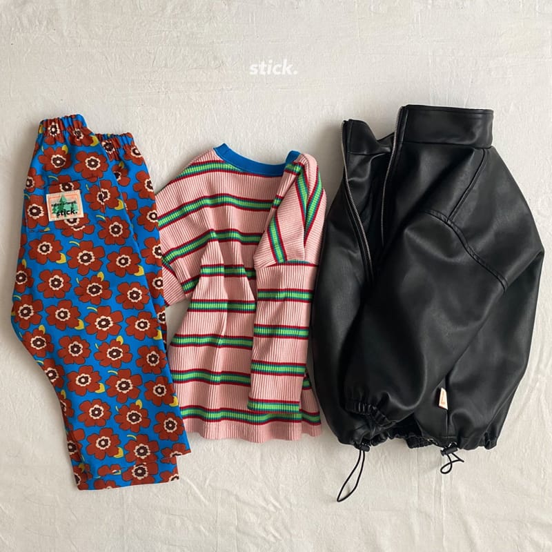 STICK - Korean Children Fashion - #Kfashion4kids - Retro Stripes Tee - 4