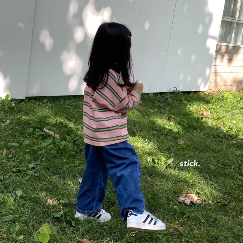 STICK - Korean Children Fashion - #Kfashion4kids - Retro Stripes Tee - 6
