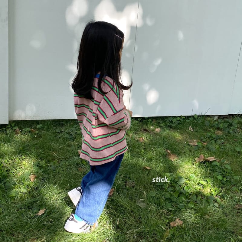 STICK - Korean Children Fashion - #Kfashion4kids - Retro Stripes Tee - 7