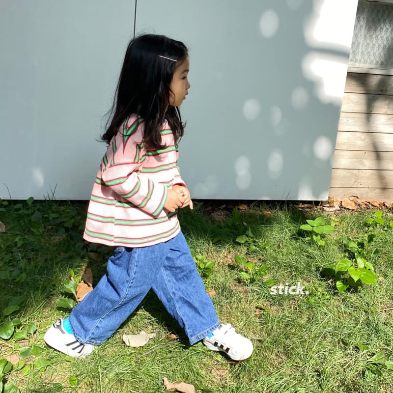 STICK - Korean Children Fashion - #Kfashion4kids - Retro Stripes Tee - 9