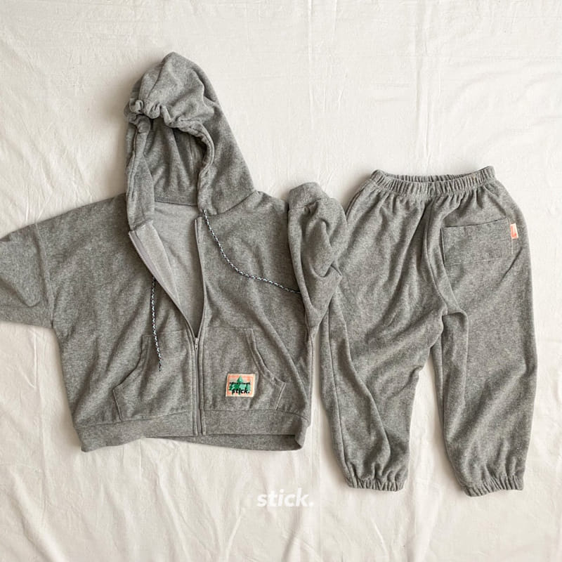 STICK - Korean Children Fashion - #Kfashion4kids - Fall Towel Hoody Zip-up