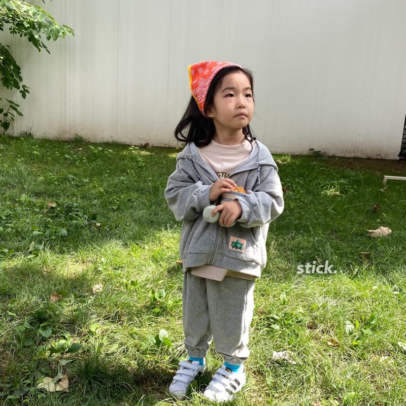 STICK - Korean Children Fashion - #Kfashion4kids - Fall Towel Hoody Zip-up - 10