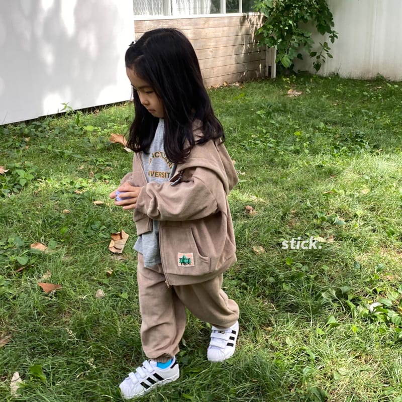 STICK - Korean Children Fashion - #Kfashion4kids - Fall Towel Hoody Zip-up - 6