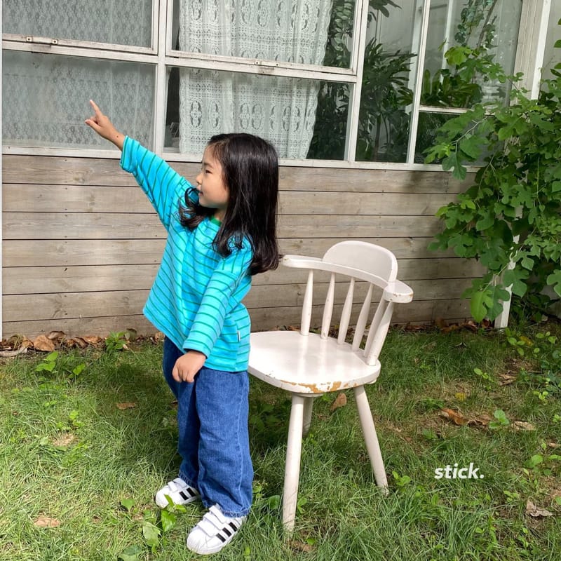 STICK - Korean Children Fashion - #Kfashion4kids - Art Work Jeans - 12